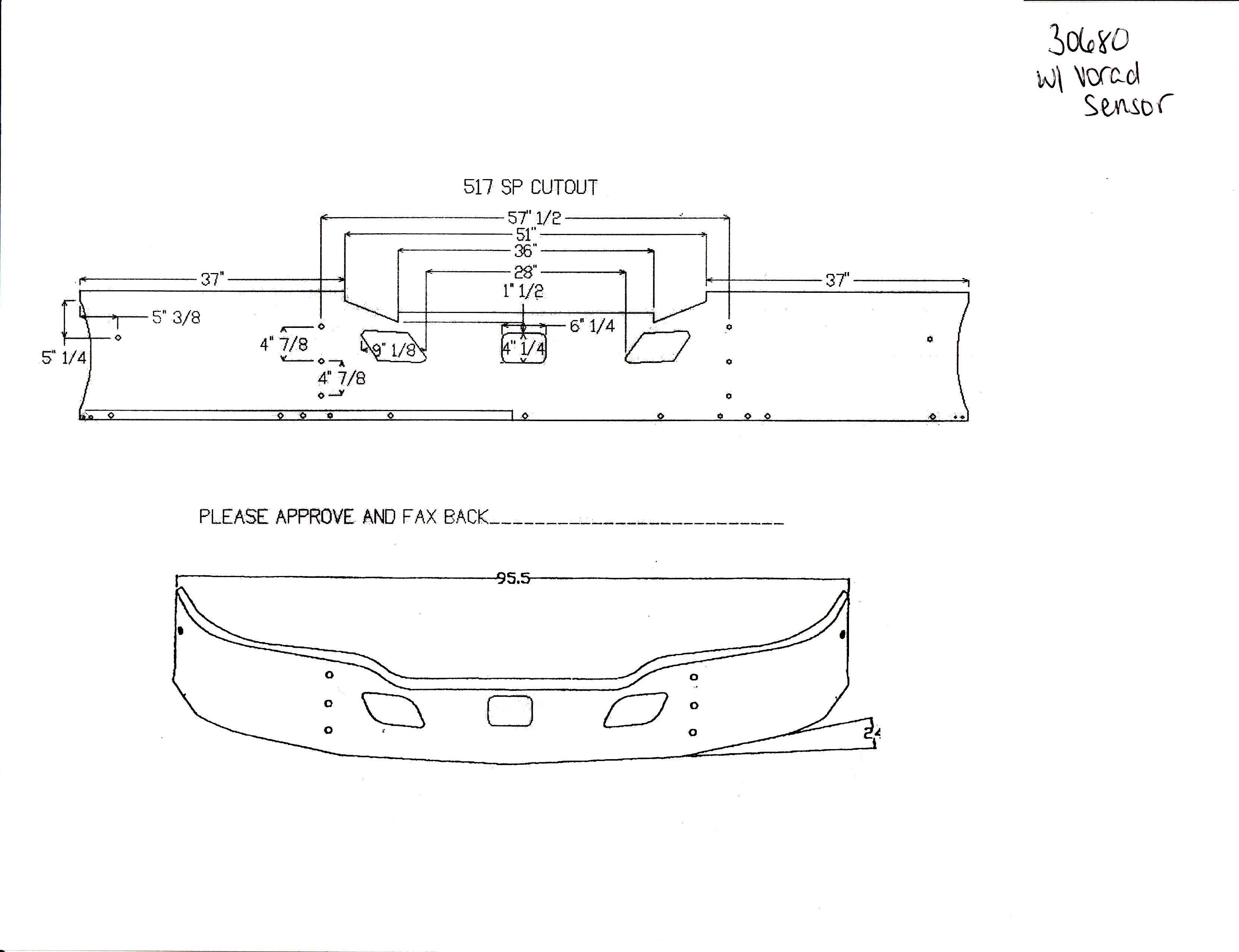 Aftermarket Chrome Steel Bumper, Fits Kenworth T-680 US made (Radar Cutout) 730680 - Image 3