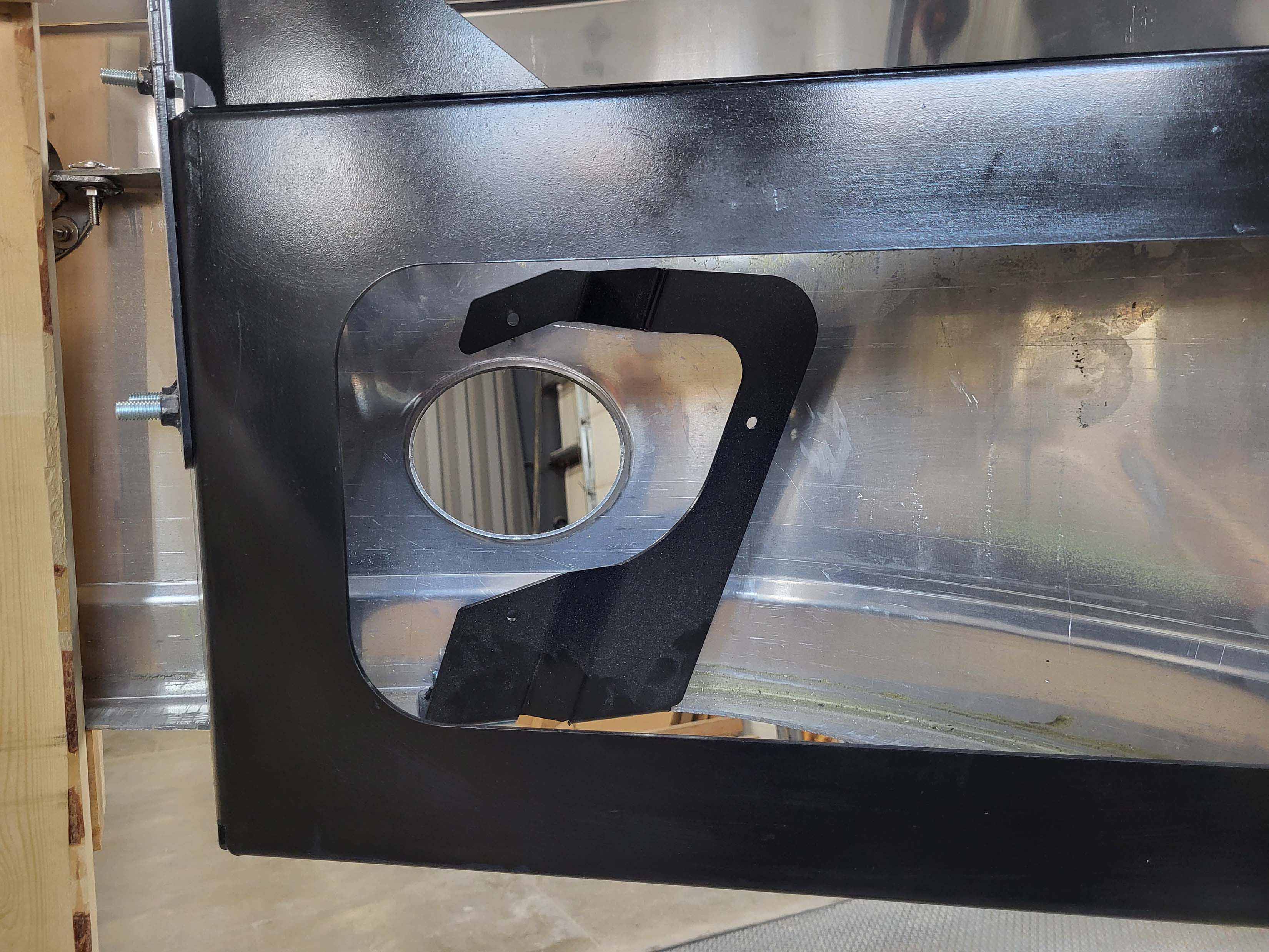 DuraBuilt Freightliner New Cascadia Stainless Steel Clad Bumper 2018- Up W/ Fog Light Cut Outs - Image 2