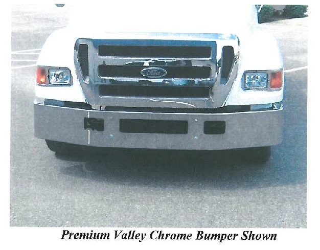 Ford F-650 F-750 F-850 Steel Chrome Bumper - Image 4