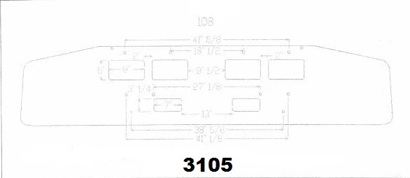 Ford LTL Steel Chrome Bumper - Image 2