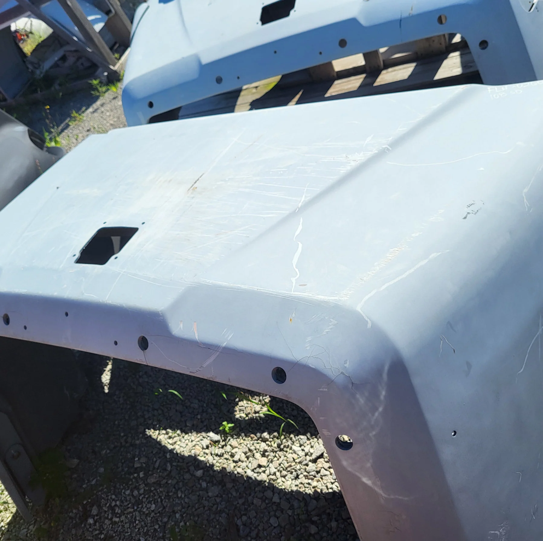 Freightliner 108SD SBA Hood, Drilled Nose and Fender | Z17-20426-010 - Image 2