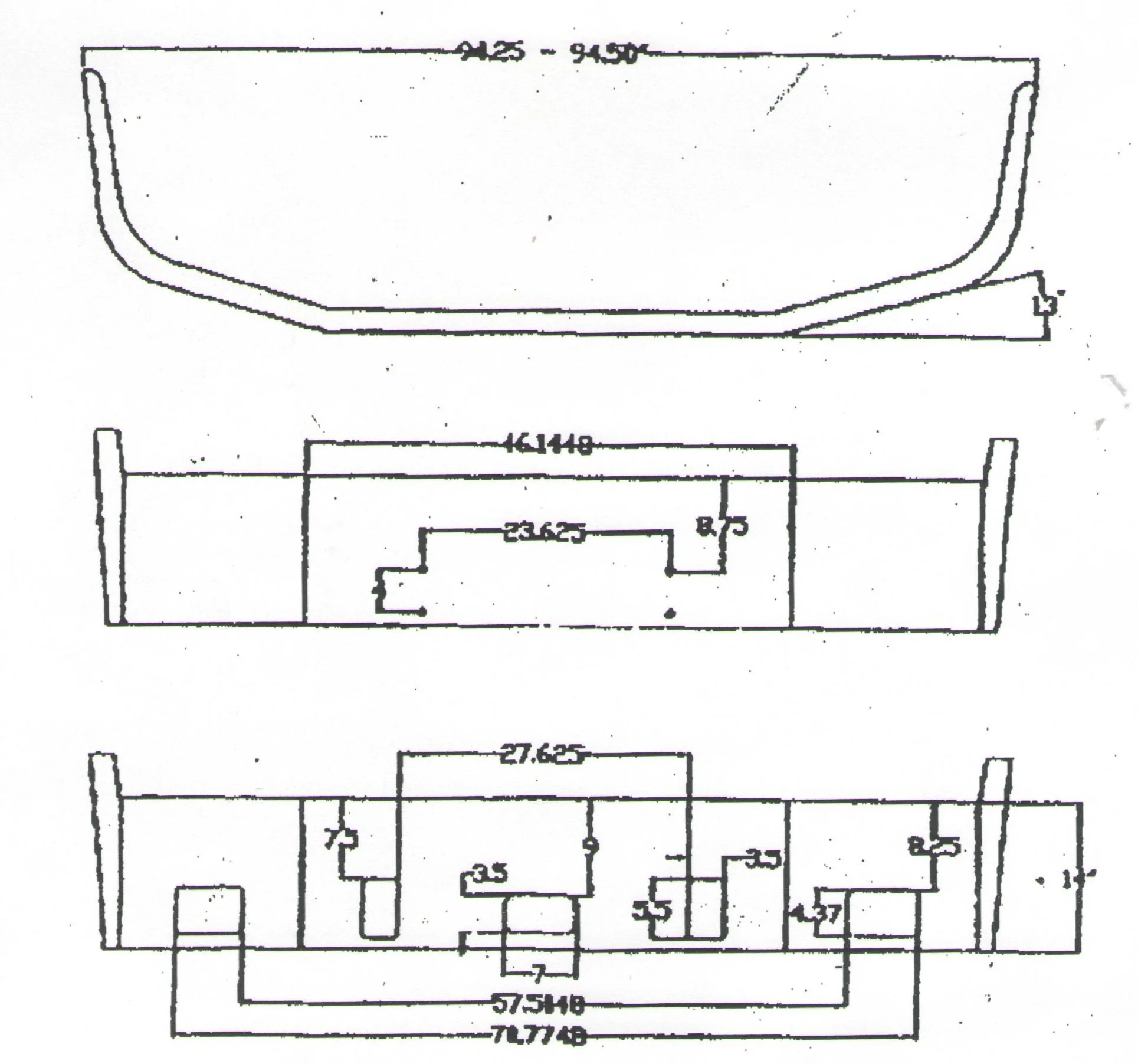 Freightliner Century Bumper Steel Chrome - Image 3