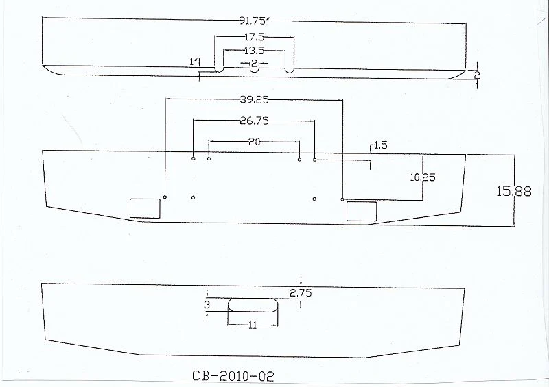 Freightliner Classic Steel Chrome Bumper Tapered Ends 1984-Later With Fog Light Hole Cutouts 8 Bolt - Image 2