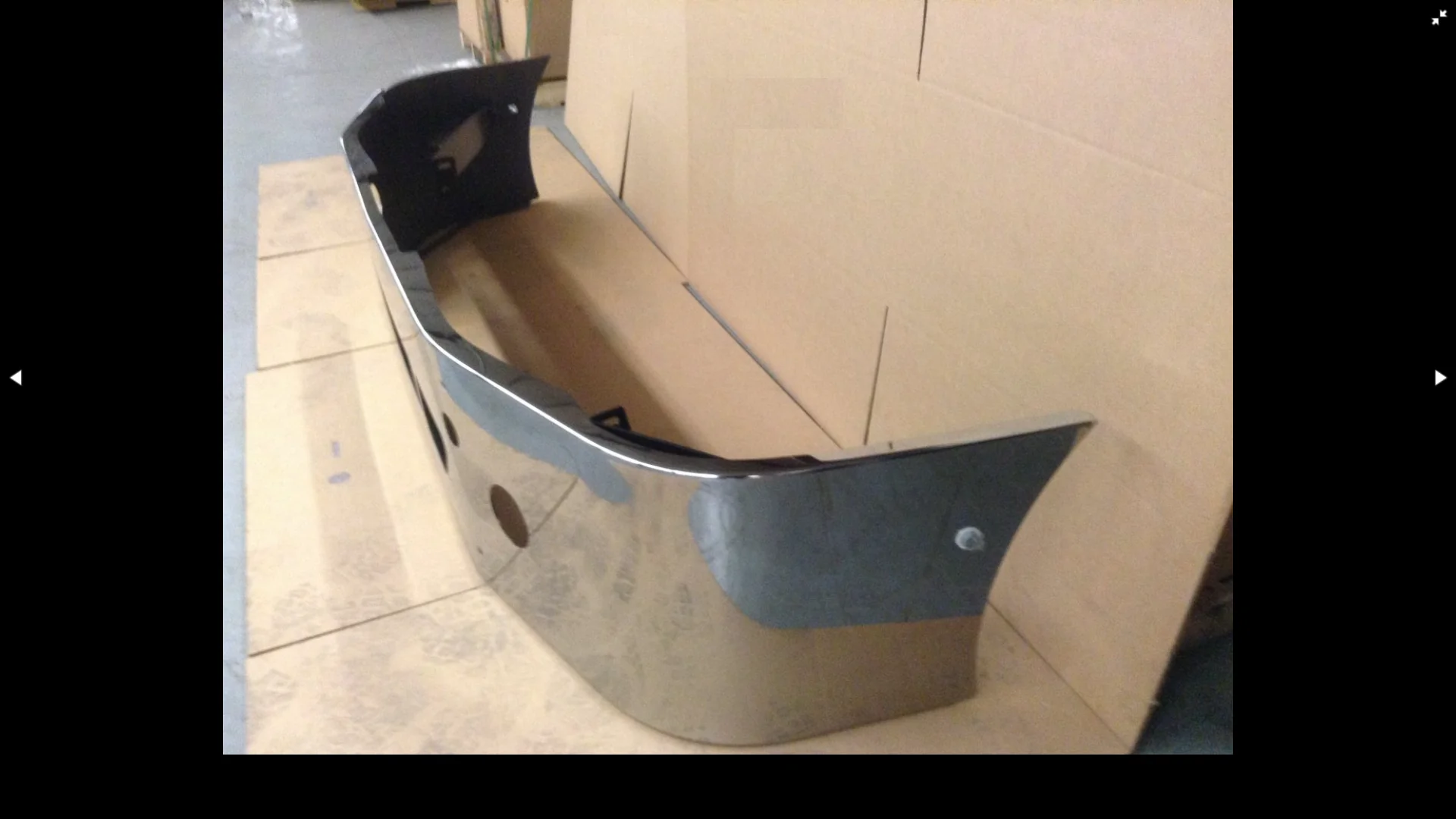 Freightliner Columbia Bumper Steel Chrome - Image 4