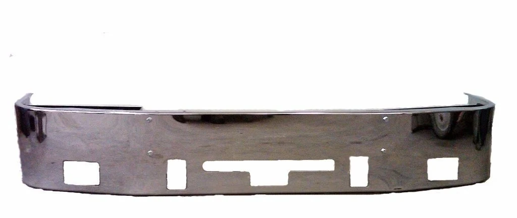 Freightliner Columbia Bumper Steel Chrome With Fog Light Hole Cutouts 14 in.