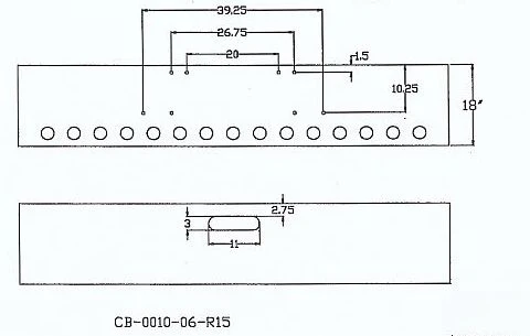 Freightliner FLD Classic Bumper 18" Ultramax With Round Light Cutouts 8 Bolt - Image 2