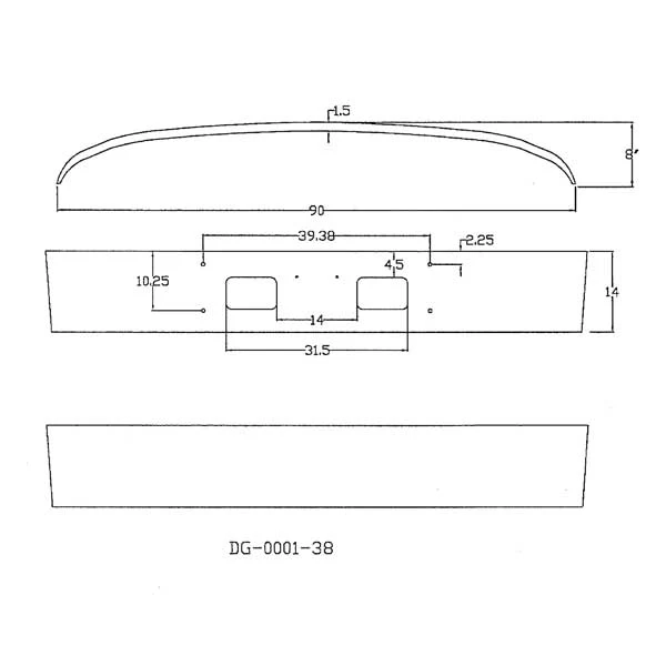 GMC Top Kick / Kodiak / C4500 / C5500 / C6500 / C7500 Steel Chrome Bumper - Image 3