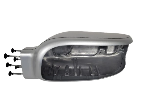 Headlight Housing  Bucket LH Fits Peterbilt 389 / 388, Silver Painted