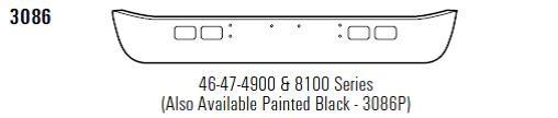 DuraBuilt International 4600 / 4700 / 4900 / 8100 Bumper Steel Chrome, 1667820C2 - Image 4