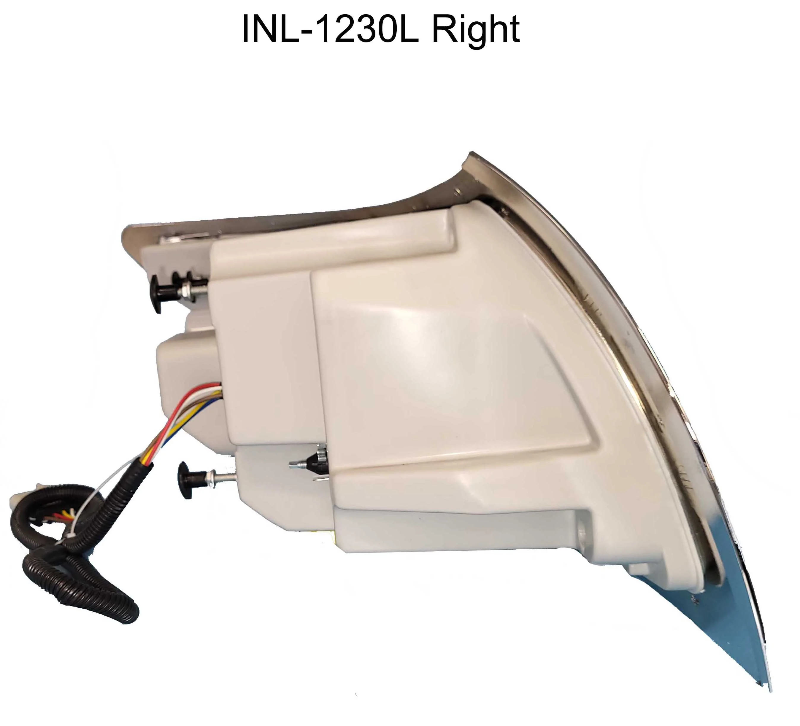 International 7300, 7400, 7500, 7600 & 7700 Headlight Assembly 03-07 W/Chrome Bezel LH - Image 4