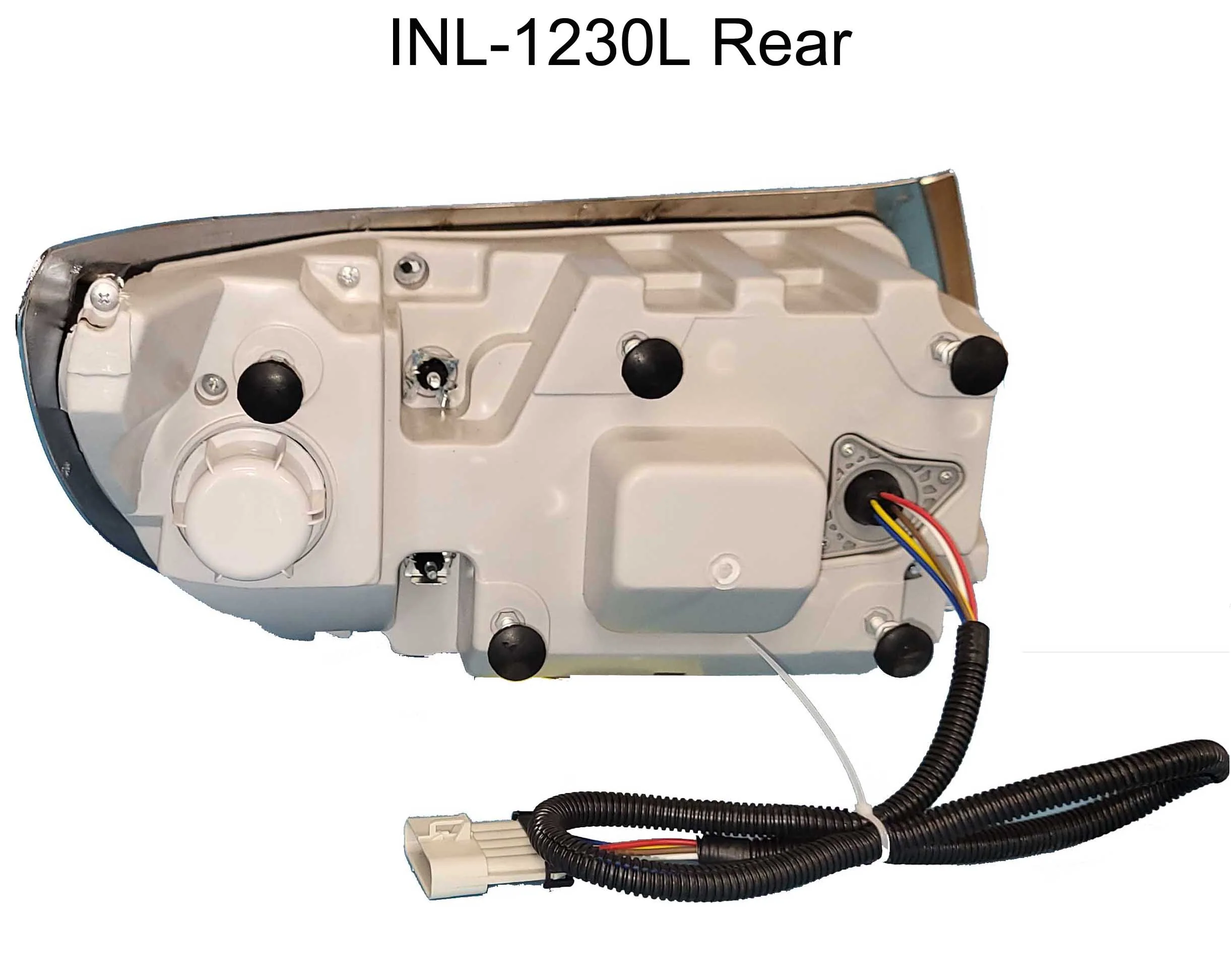 International 7300, 7400, 7500, 7600 & 7700 Headlight Assembly 03-07 W/Chrome Bezel LH - Image 5