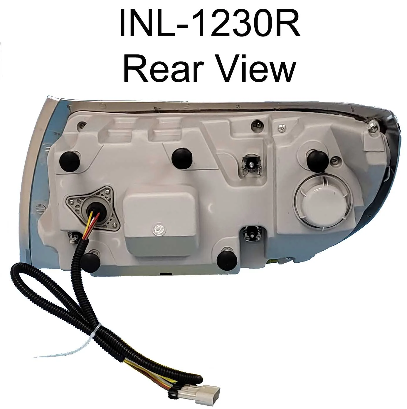 International 7300, 7400, 7500, 7600 & 7700 Headlight Assembly 03-07 W/Chrome Bezel RH - Image 3