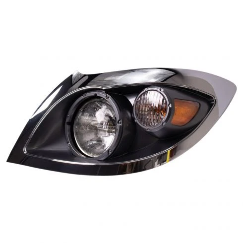 International 7300, 7400, 7500, 7600 & 7700 Headlight Assembly 2008 and up W/Chrome Bezel LH