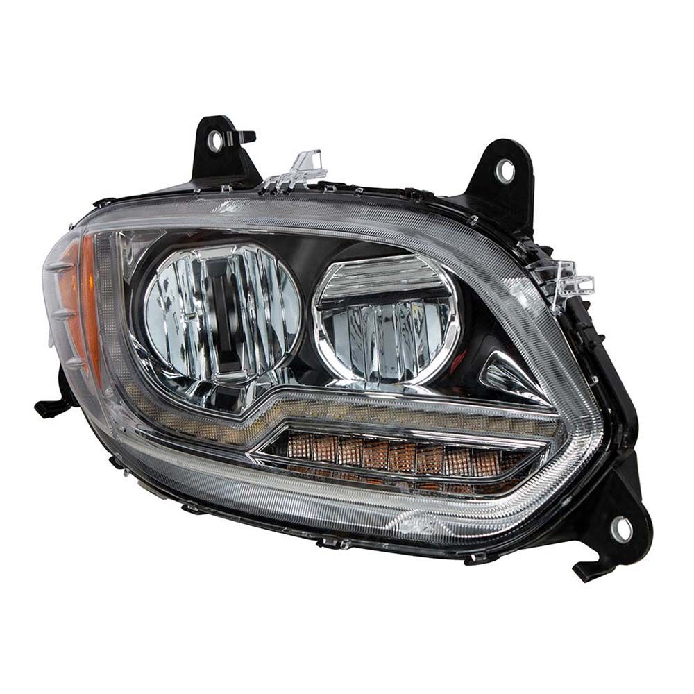 International LT Headlight Chrome 2017 - 2021 RH Headlight Assembly Full LED - Image 3