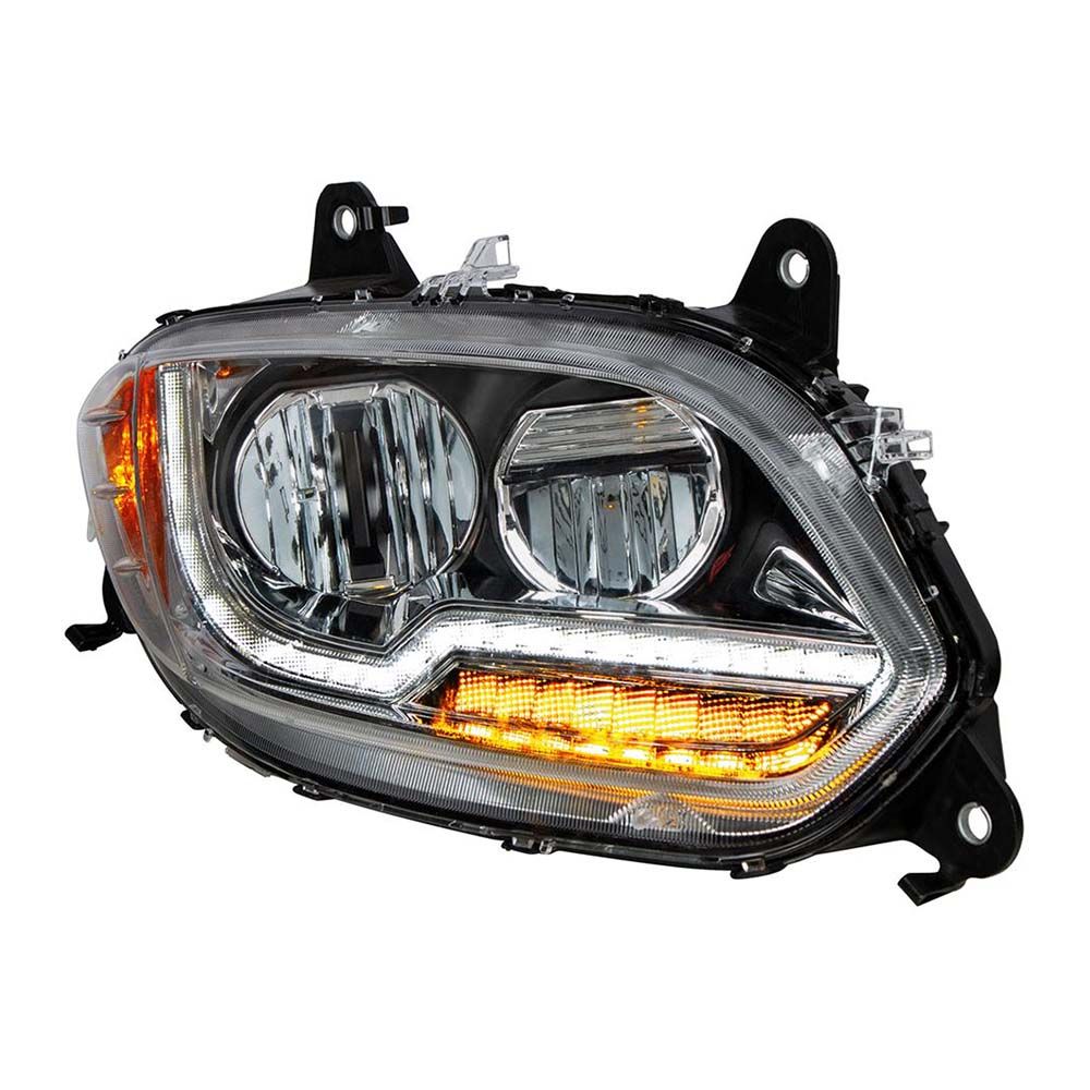 International LT Headlight Chrome 2017 - 2021 RH Headlight Assembly Full LED - Image 4