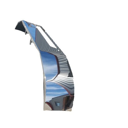 Aftermarket Chrome 16" Steel Bumper, Fits Kenworth T-270 & T-370 - Image 10
