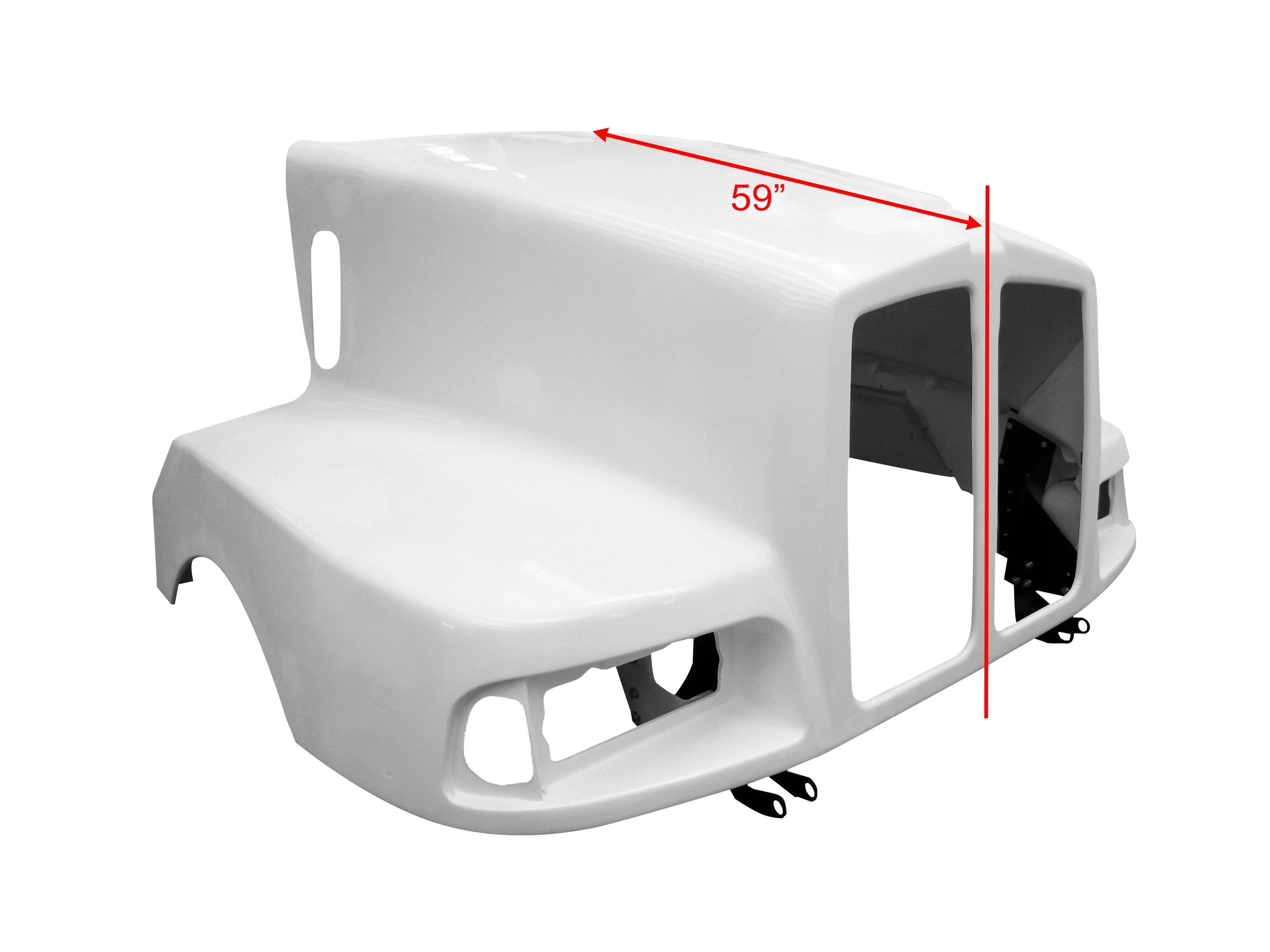 Durabuilt Fiberglass Replacement Hood For Kenworth T-600 1 Pcs. Replaces 3 Pcs. Hoods, K146-1231 - Image 2