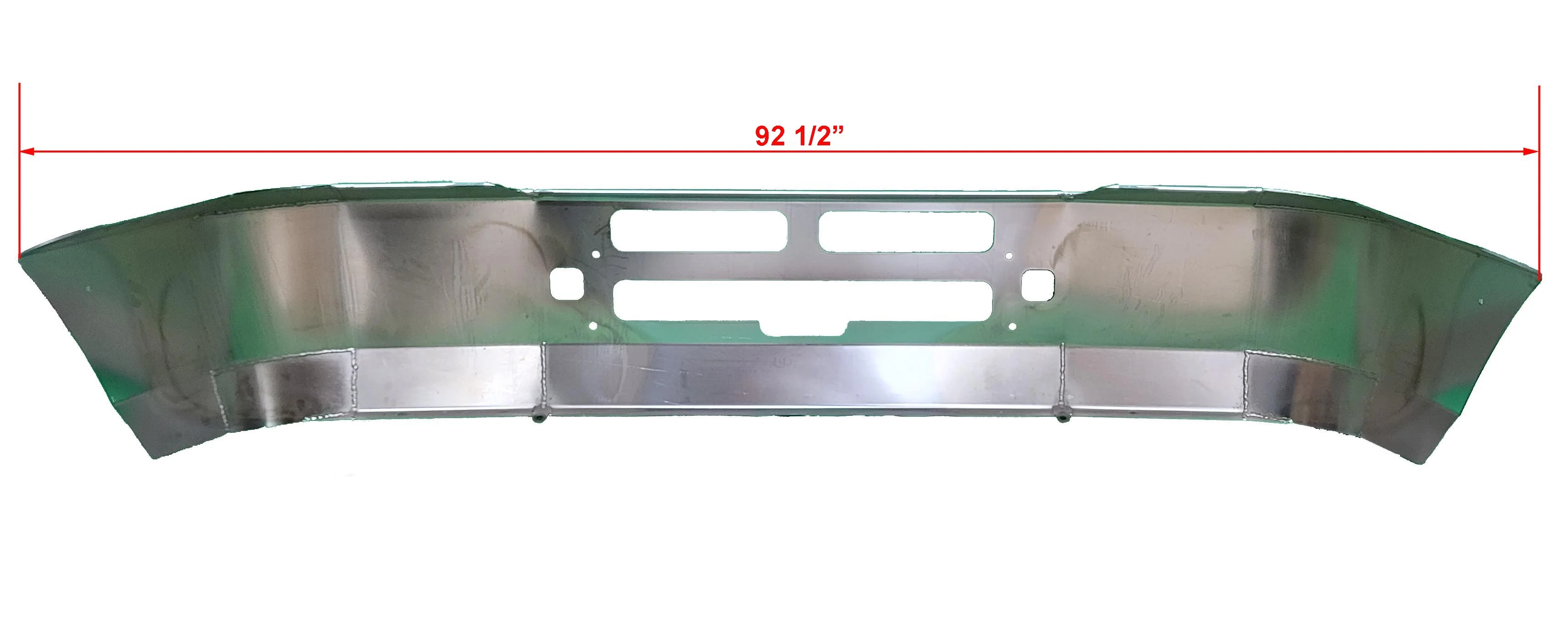 Durabuilt Chrome Steel Aero Bumper, Fits Kenworth T-600 - Image 5