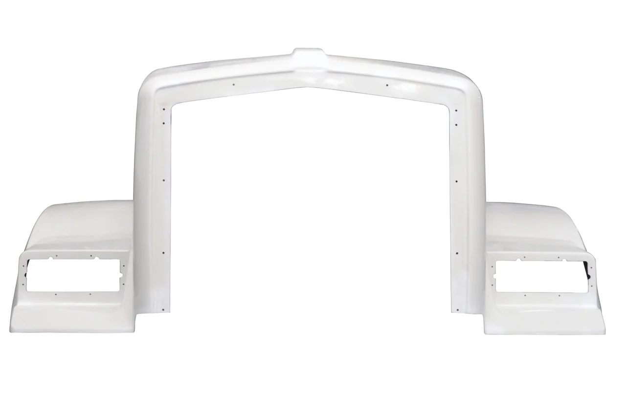 Quality Made Fiberglass hood, Fits Kenworth T800 Hood Split Fender Straight Cowl 1986 & Newer, K146-1074 - Image 2