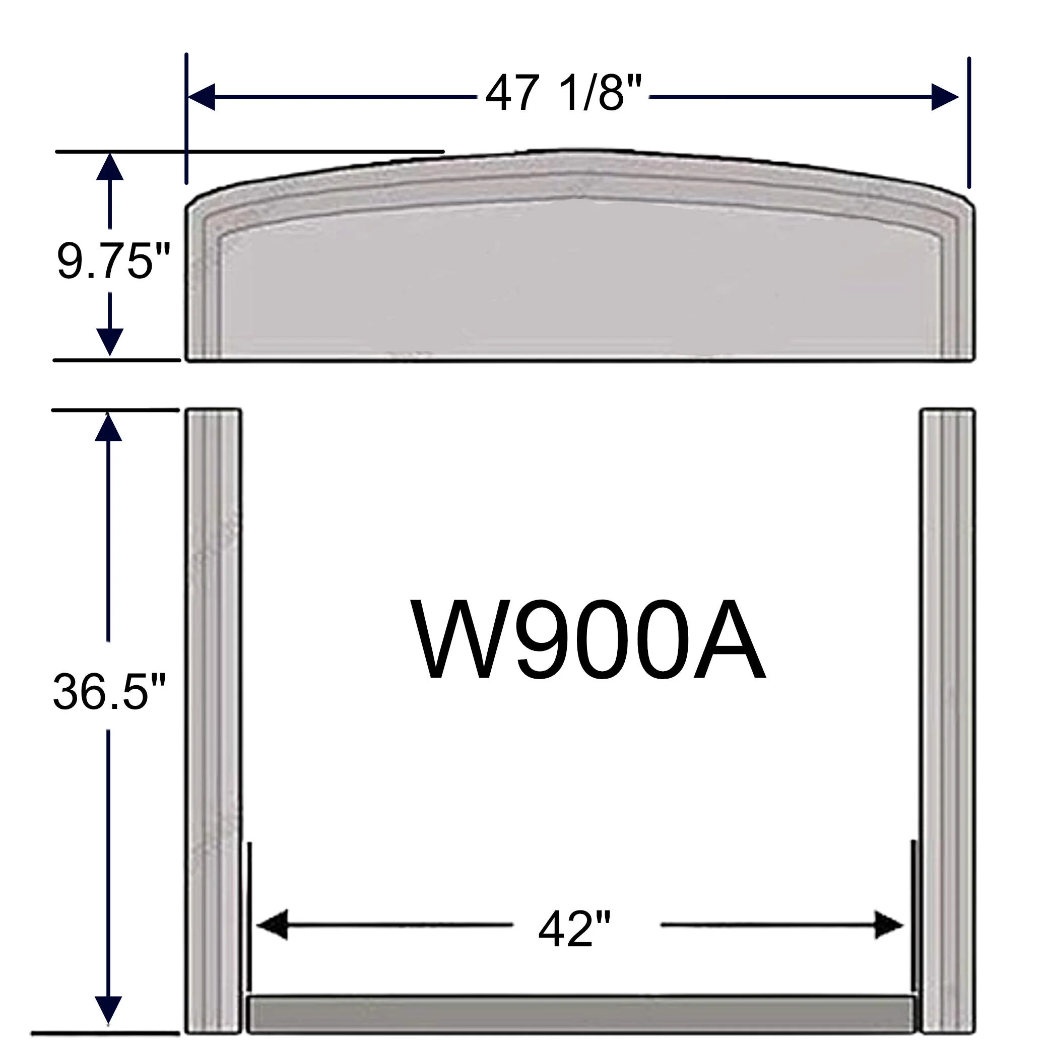 Aftermarket Stainless Grille Surround, Fits Kenworth W900A - Image 3