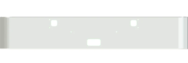 Aftermarket Chrome Steel Bumper, Fits Kenworth W900L & W900B - Image 4