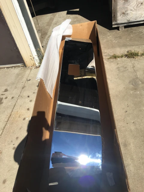 16" Steel Chrome Bumper with Small Tow Pin Hole for Peterbilt 335 - Image 4