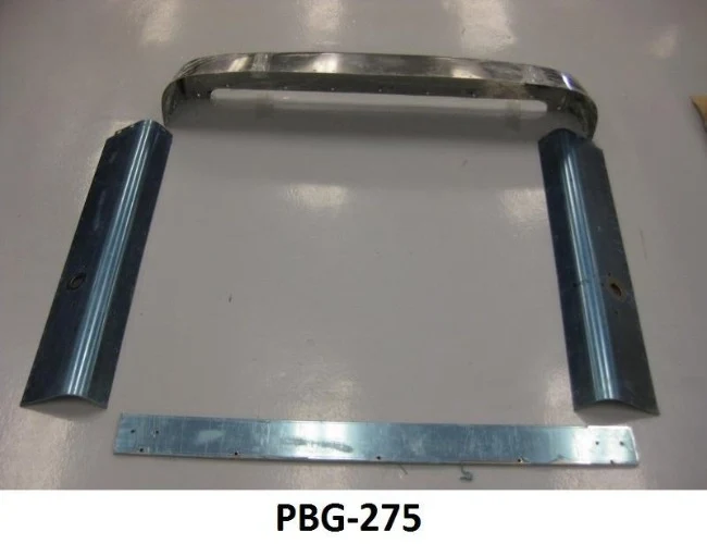 Peterbilt 357 / 378 / ModifIed  Stainless Steel Grill Trim Set With Holes - Image 3