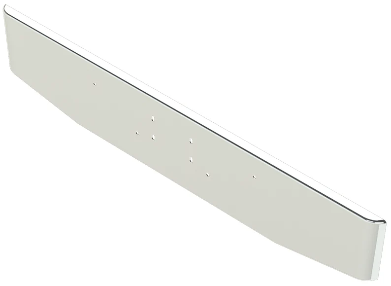 16" Steel Chrome Bumper With Tapered Ends for Peterbilt 365/367/388/389/567