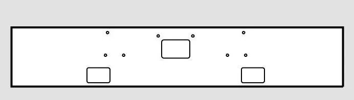 18" Steel Chrome Ultra Max Bumper With Fog light Hole Cutouts for Peterbilt 379 / 357 - Image 3
