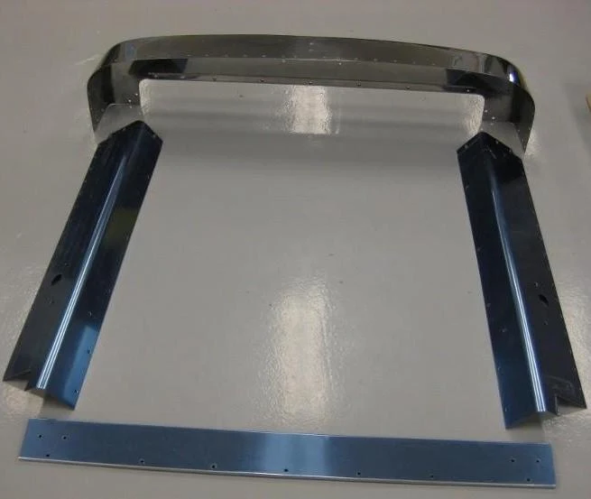 Peterbilt 379 Extended  Modified Stainless Steel Grill Trim Set. - Image 2