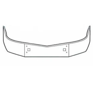 Set Back Axle Steel Chrome Bumper For Peterbilt 579 - Image 2