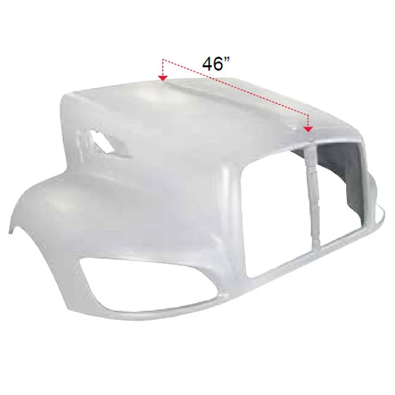 Value HD Fiberglass Replacement Hood for Kenworth T370, L29-1100-101 - Image 2