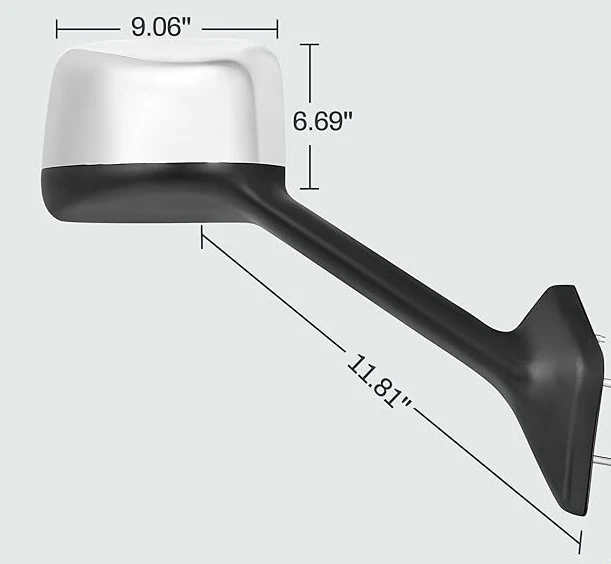 Value HD- International LT/ RH  Chrome Hood Mirrors LH - Image 3