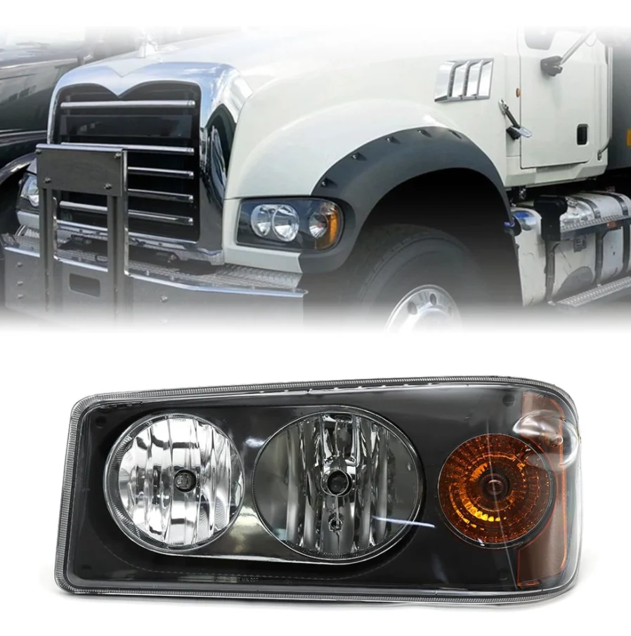 Value HD-Mack GU Set Forward Axle Granite LH Headlight, 25105806