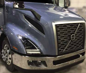 DuraBuilt Volvo VNL Gen 3 Stainless Clad Aluminum Bumper | 12" W/Brackets | VOB-610A - Image 3