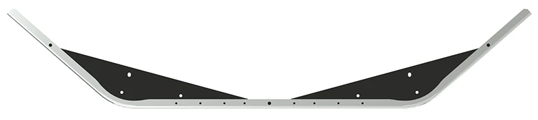 Western Star 4700 SBA Steel Chrome Bumper 3440B, A21-28694-010 - Image 3