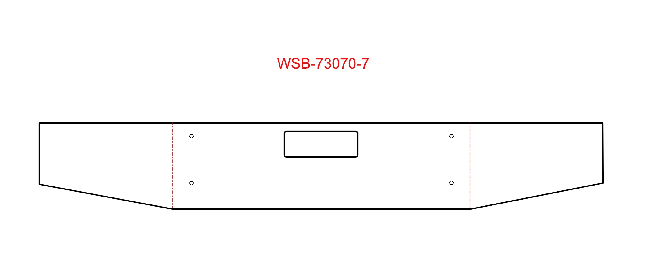 Western Star 47x / 49X Tapered Steel Chrome Bumper, Set Back Axle, 17"