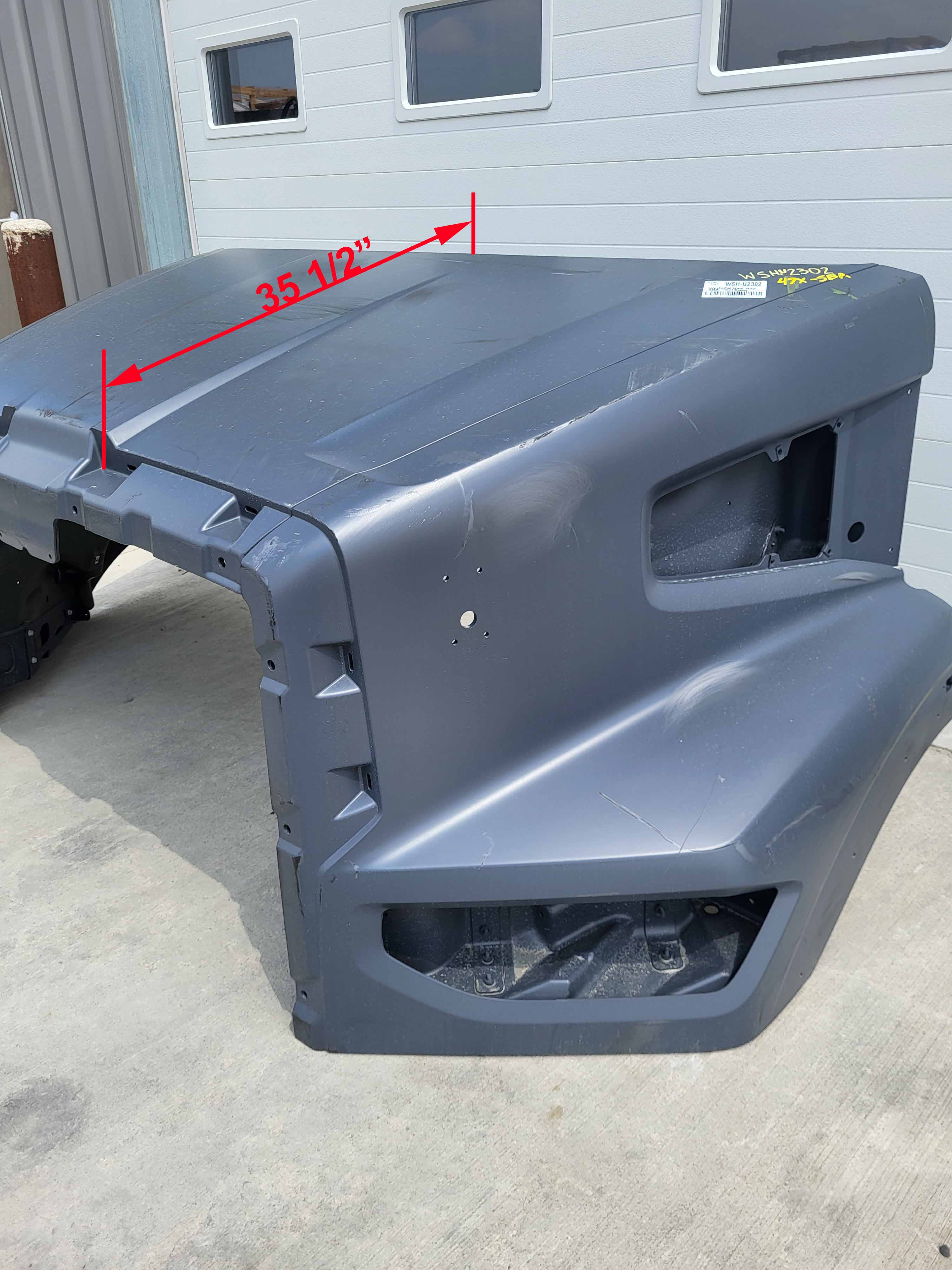 Western Star 47X SBA Hood, R/L Mirror, OEM Take Off, U2411, A17-21724-010 - Image 19