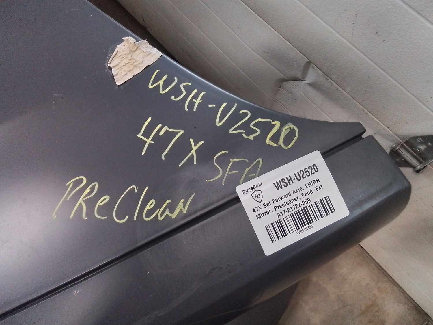 Western Star 47X SFA Hood w/Precleaner, R/L Mirror, Fend. Ext., OEM Take-Off, U2520 A17-21722-059 - Image 2